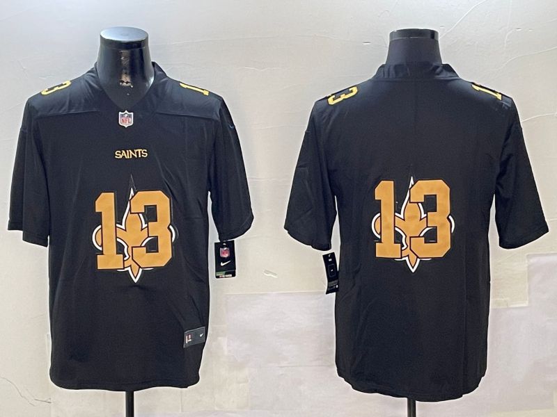 Men New Orleans Saints #13 No Name Black 2024 Nike Limited NFL Jersey style 01024->new orleans saints->NFL Jersey